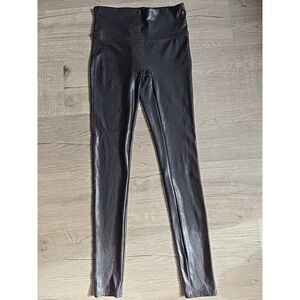 Spanx Faux‎ Leather Leggings - 2437Q - Black - Petite Small
